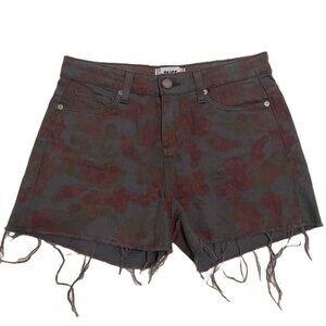 💖 Paige Lola High Rise Cutoff Denim Shorts in Floral Print